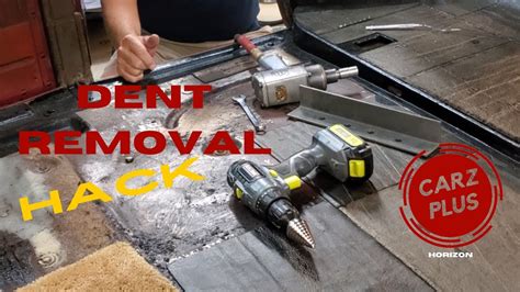 removing dents from sheet metal|how to fix a dent yourself.